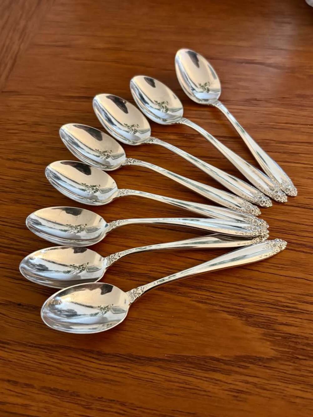 Vintage Sterling Silver Spoons -1939 Prelude International Silver - Set of 8
